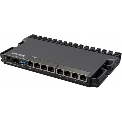 Маршрутизатор MikroTik RB5009UG+S+IN 10/100/1000 компл.:устройство/крепления/адаптер черный