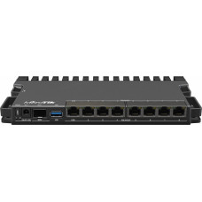 Маршрутизатор MikroTik RB5009UPr+S+IN 10/100/1000 компл.:устройство/крепления/адаптер черный