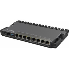 Маршрутизатор MikroTik RB5009UPr+S+IN 10/100/1000 компл.:устройство/крепления/адаптер черный