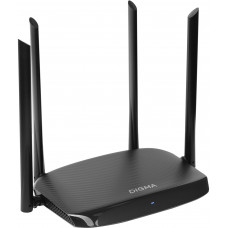 Роутер беспроводной Digma DWR-AC1201 AC1200 10/100BASE-TX черный (упак.:1шт)