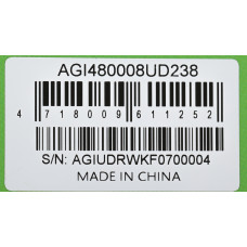 Память DDR5 8GB 4800MHz AGi AGI480008UD238 RTL PC5-38400 CL40 DIMM 288-pin 1.1В single rank Ret