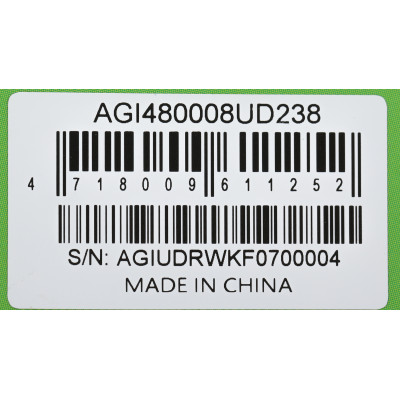 Память DDR5 8GB 4800MHz AGi AGI480008UD238 RTL PC5-38400 CL40 DIMM 288-pin 1.1В single rank Ret