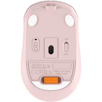Мышь A4Tech Fstyler FB10CS розовый оптическая 2000dpi silent беспров. BT/Radio USB 4but (FB10CS USB BABY PINK)