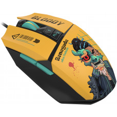 Мышь A4Tech Bloody W63 Max Renegade желтый/рисунок оптическая (12000dpi) USB