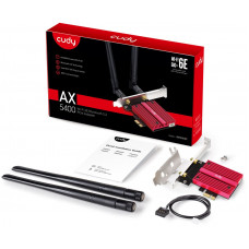 Сетевой адаптер Wi-Fi + Bluetooth Cudy WE3000S АХ5400 PCI Express (ант.внеш.съем) 2ант.