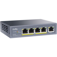 Коммутатор Cudy GS1005P (L2) 5x1Гбит/с 5PoE 60W неуправляемый