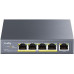 Коммутатор Cudy GS1005P (L2) 5x1Гбит/с 5PoE 60W неуправляемый