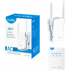 Повторитель беспроводного сигнала Cudy RE1200 AC1200 10/100BASE-TX/Wi-Fi белый