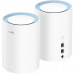 Бесшовный Mesh роутер Cudy M1200(2-Pack) AC1200 10/100BASE-TX белый (упак.:2шт)