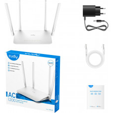 Роутер беспроводной Cudy WR1300 AC1200 10/100/1000BASE-TX/Wi-Fi белый