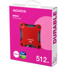 Накопитель SSD A-Data USB 3.1 512GB SD620-512GCRD SD620 2.5" красный
