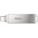 Флеш Диск Netac 128GB U782C NT03U782C-128G-30PN USB3.0 серебристый