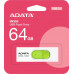 Флеш Диск A-Data 64GB UV320 AUV320-64G-RWHGN USB3.2 белый/зеленый
