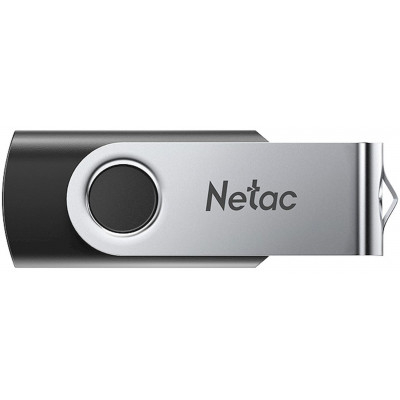 Флеш Диск Netac 64GB U505 NT03U505N-064G-30BK USB3.0 черный/серебристый