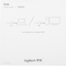 Клавиатура Logitech K120 черный USB (920-002583)