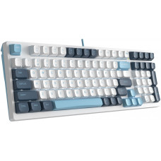 Клавиатура A4Tech Fstyler FS300 механическая белый/синий USB for gamer LED (FS300 PANDA SNOWBOARDING)