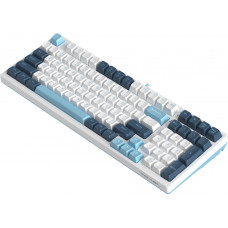 Клавиатура A4Tech Fstyler FS300 механическая белый/синий USB for gamer LED (FS300 PANDA SNOWBOARDING)