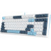 Клавиатура A4Tech Fstyler FS300 механическая белый/синий USB for gamer LED (FS300 PANDA SNOWBOARDING)