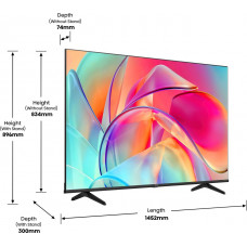 Телевизор QLED Hisense 65" 65E7KQ черный 4K Ultra HD 60Hz DVB-T DVB-T2 DVB-C DVB-S DVB-S2 USB 2.0 - 2шт. WiFi Smart TV