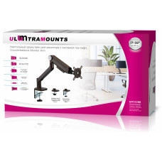 Кронштейн для мониторов Ultramounts UM732BR коричневый 17"-32" макс.8кг настольный поворот и наклон