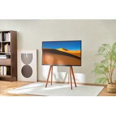Подставка для телевизора Cactus CS-ST3644BKWN черный/орех 43"-65" макс.40кг напольный
