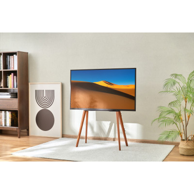 Подставка для телевизора Cactus CS-ST3644BKWN черный/орех 43"-65" макс.40кг напольный