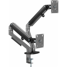 Кронштейн для мониторов Ultramounts UM735BL черный/серый 17"-27" макс.7кг крепление к столешнице поворот и наклон
