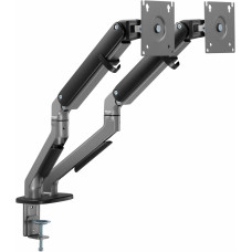 Кронштейн для мониторов Ultramounts UM735BL черный/серый 17"-27" макс.7кг крепление к столешнице поворот и наклон