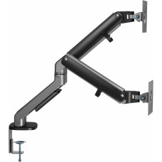 Кронштейн для мониторов Ultramounts UM735BL черный/серый 17"-27" макс.7кг крепление к столешнице поворот и наклон
