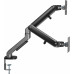 Кронштейн для мониторов Ultramounts UM735BL черный/серый 17"-27" макс.7кг крепление к столешнице поворот и наклон