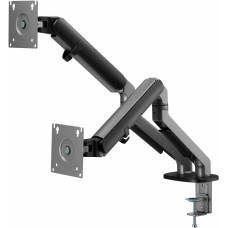 Кронштейн для мониторов Ultramounts UM735BL черный/серый 17"-27" макс.7кг крепление к столешнице поворот и наклон