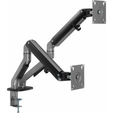 Кронштейн для мониторов Ultramounts UM735BL черный/серый 17"-27" макс.7кг крепление к столешнице поворот и наклон