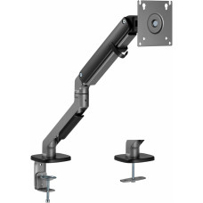Кронштейн для мониторов Ultramounts UM734BL серый/черный 17"-27" макс.7кг крепление к столешнице поворот и наклон