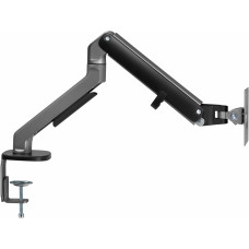Кронштейн для мониторов Ultramounts UM734BL серый/черный 17"-27" макс.7кг крепление к столешнице поворот и наклон