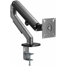 Кронштейн для мониторов Ultramounts UM734BL серый/черный 17"-27" макс.7кг крепление к столешнице поворот и наклон