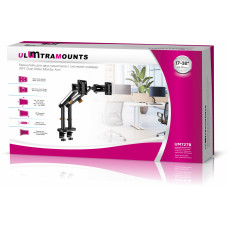 Кронштейн для мониторов Ultramounts UM727B черный 17"-32" макс.9кг крепление к столешнице поворот и наклон