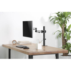 Кронштейн для мониторов Ultramounts UM736 черный 17"-32" макс.8кг крепление к столешнице поворот и наклон