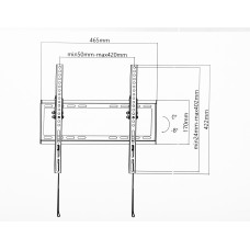 Кронштейн для телевизора Ultramounts UM832TW белый 32"-55" макс.35кг настенный наклон