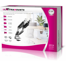 Кронштейн для мониторов Ultramounts UM718 серый 17"-35" макс.15кг крепление к столешнице поворот и наклон
