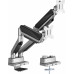 Кронштейн для мониторов Ultramounts UM718 серый 17"-35" макс.15кг крепление к столешнице поворот и наклон
