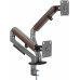 Кронштейн для мониторов Ultramounts UM735WD серый/коричневый 17"-27" макс.7кг крепление к столешнице поворот и наклон