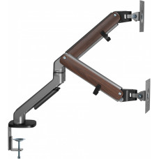 Кронштейн для мониторов Ultramounts UM735WD серый/коричневый 17"-27" макс.7кг крепление к столешнице поворот и наклон