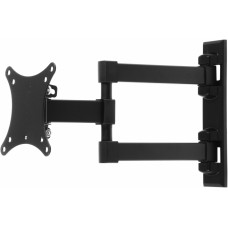 Кронштейн для телевизора Ultramounts UM893 черный 13"-27" макс.20кг настенный поворотно-выдвижной и наклонный