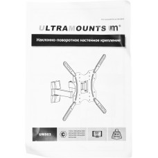 Кронштейн для телевизора Ultramounts UM903 черный 32"-55" макс.20кг настенный поворотно-выдвижной и наклонный