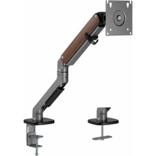 Кронштейн для мониторов Ultramounts UM734WD серый/коричневый 17"-27" макс.7кг крепление к столешнице поворот и наклон