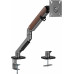Кронштейн для мониторов Ultramounts UM734WD серый/коричневый 17"-27" макс.7кг крепление к столешнице поворот и наклон