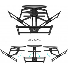 Кронштейн для телевизора Onkron M6L черный 40"-75" макс.45.5кг настенный поворот и наклон