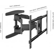Кронштейн для телевизора Onkron M6L черный 40"-75" макс.45.5кг настенный поворот и наклон