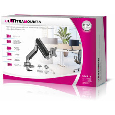 Кронштейн для мониторов Ultramounts UM717 серебристый 17"-49" макс.18кг крепление к столешнице поворот и наклон
