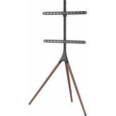 Подставка для телевизора Cactus CS-ST1246BKWN черный/орех 45"-65" макс.32кг напольный